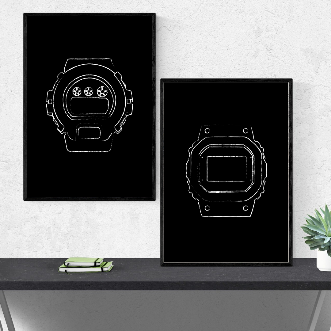 6900 - Chalk - Black - Digital Print